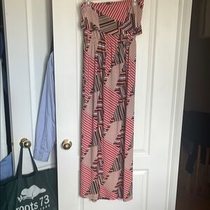 Geometric Patterned Maxi Dress